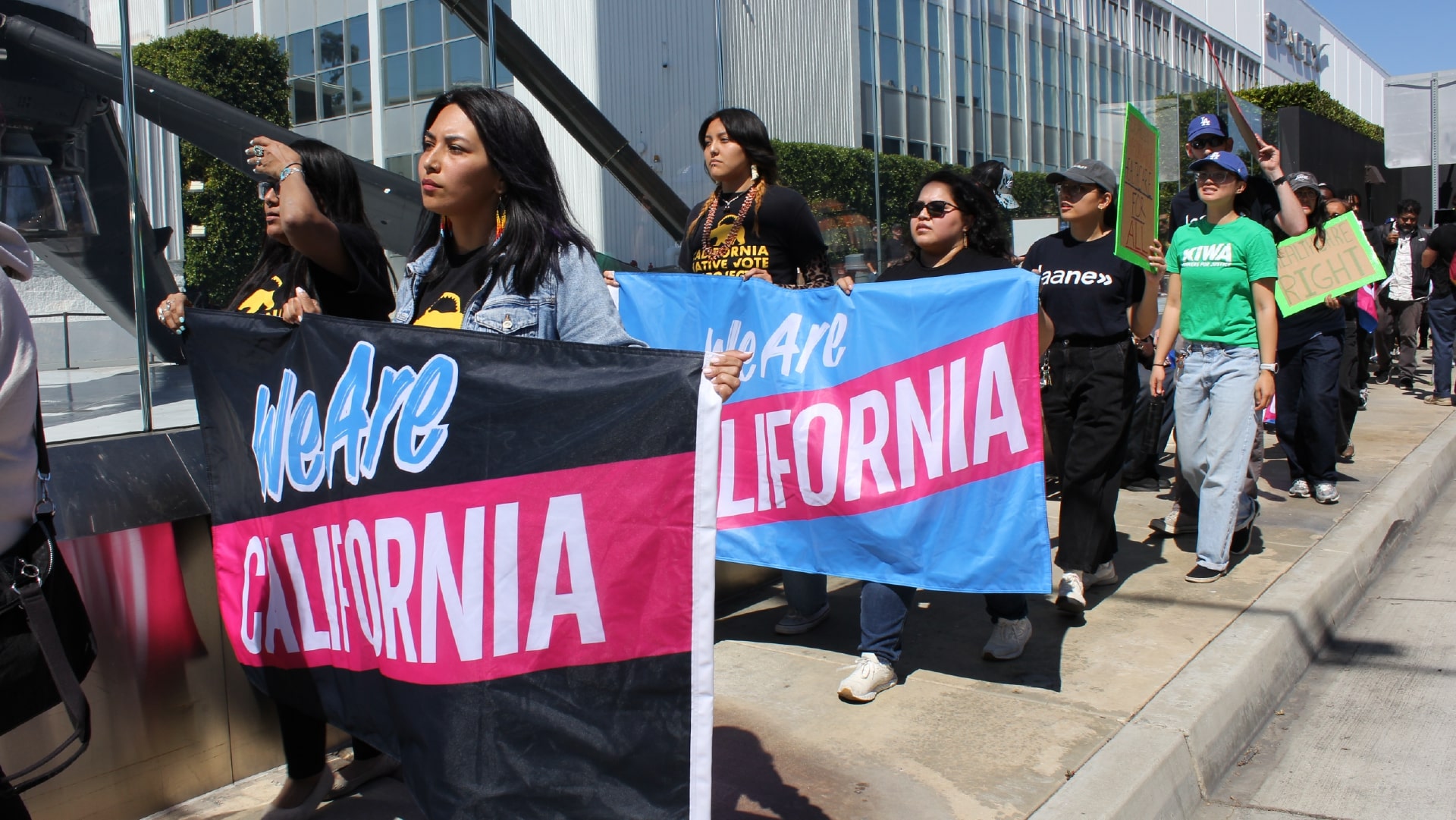 We Are California protest